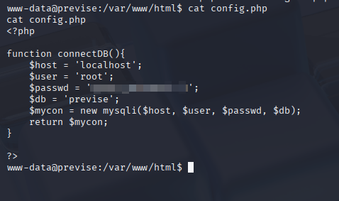 Previse burp-revshell